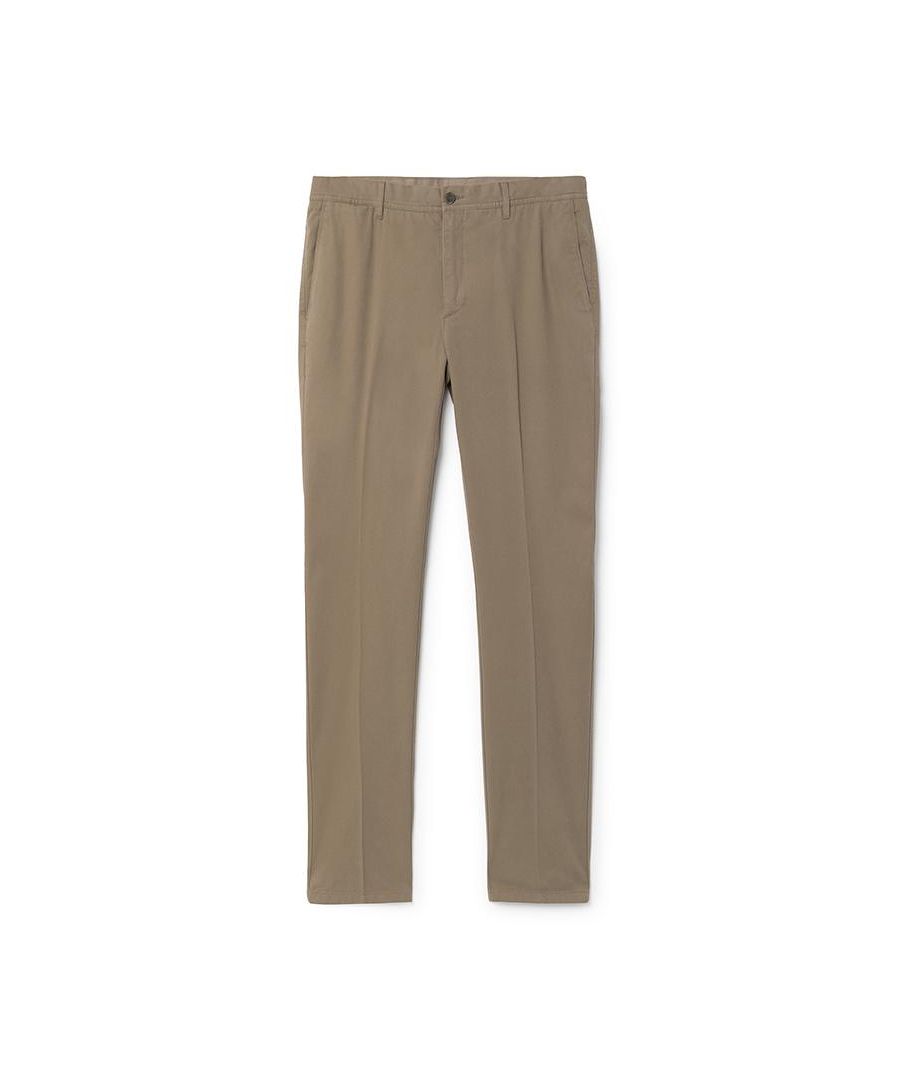 Image for Men's Hackett Garment-Dyed Textured Chinos in Loden
