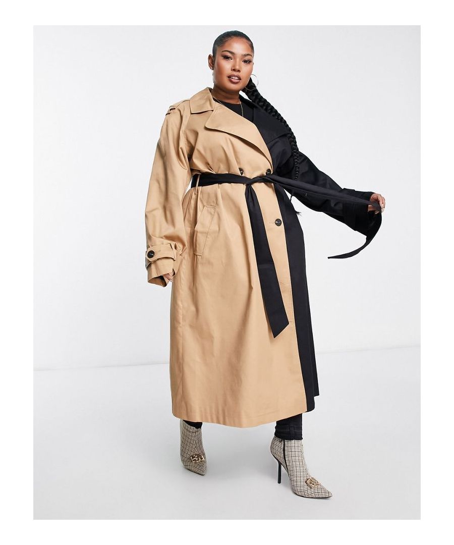 Coats & Jackets by ASOS Curve Low-key layering Notch collar Button placket Belted waist Side pockets Regular fit Sold By: Asos