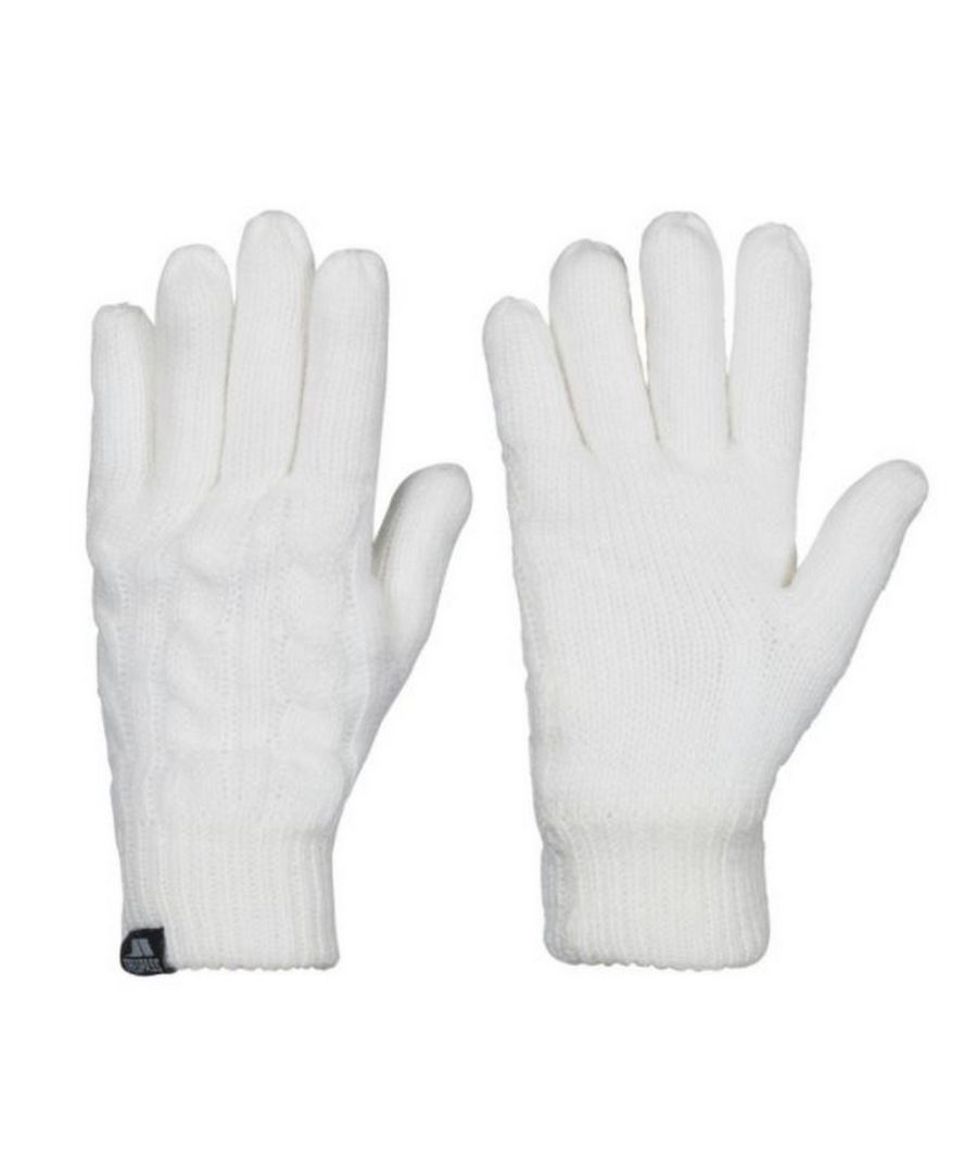 Dames gebreide handschoenen met isolatie en ribmanchet Ideaal om te dragen op een koude dag Buitenkant: 100% Acryl Voering: 100% Polyester Fleece.