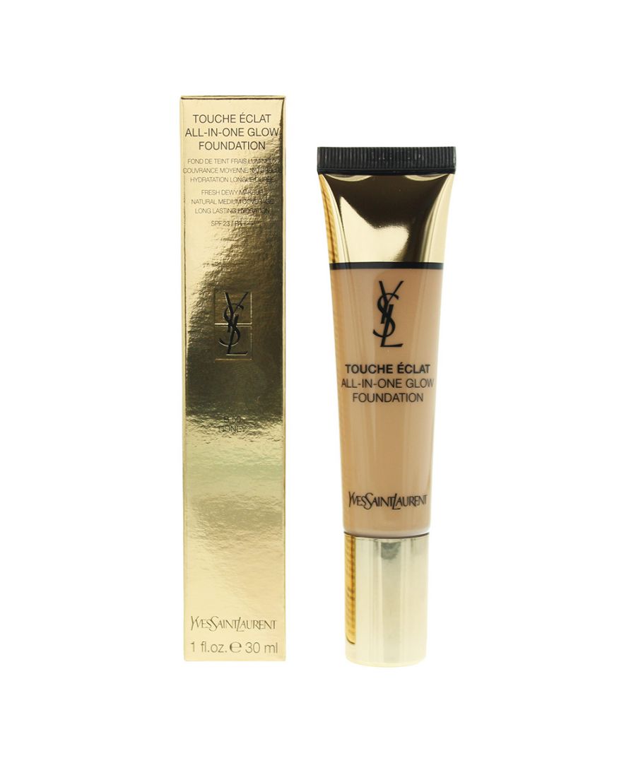 Image for YSL Touche Eclat All-In-One Glow Foundation SPF 23 30ml B50 Honey
