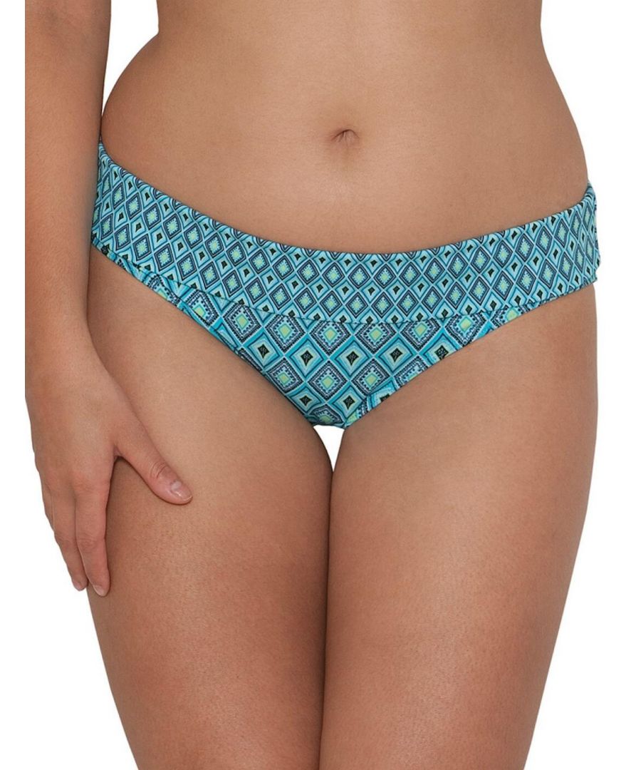 Curvy Kate Womens CS3425 Revive Fold-Over Bikini Brief - Blue - Size 20 UK