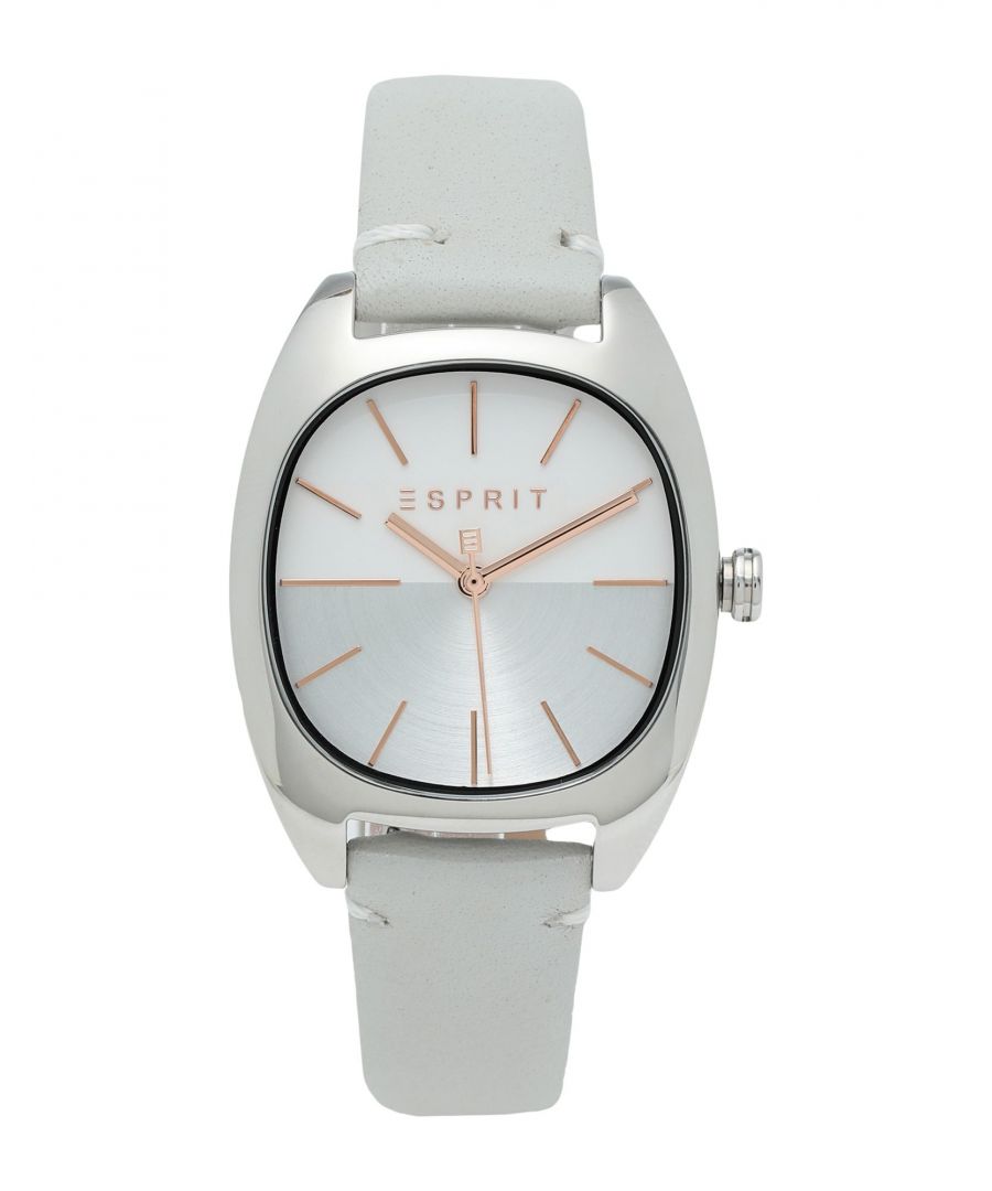 logo, adjustable buckle fastening, strap material: leather, case material:  stainless steel, water resistant, contains non-textile parts of animal origin