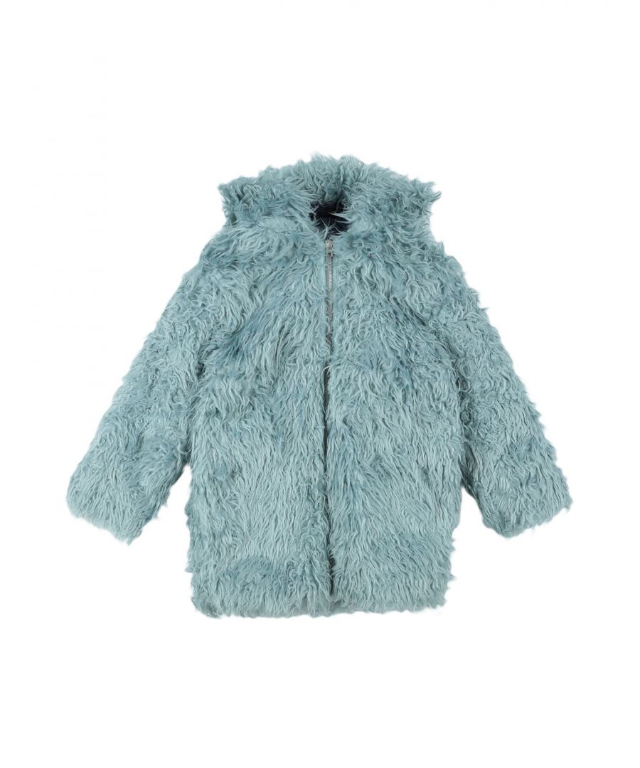 Marni Girls Girl Teddy coat Acrilyc - Blue - Size 5-6Y