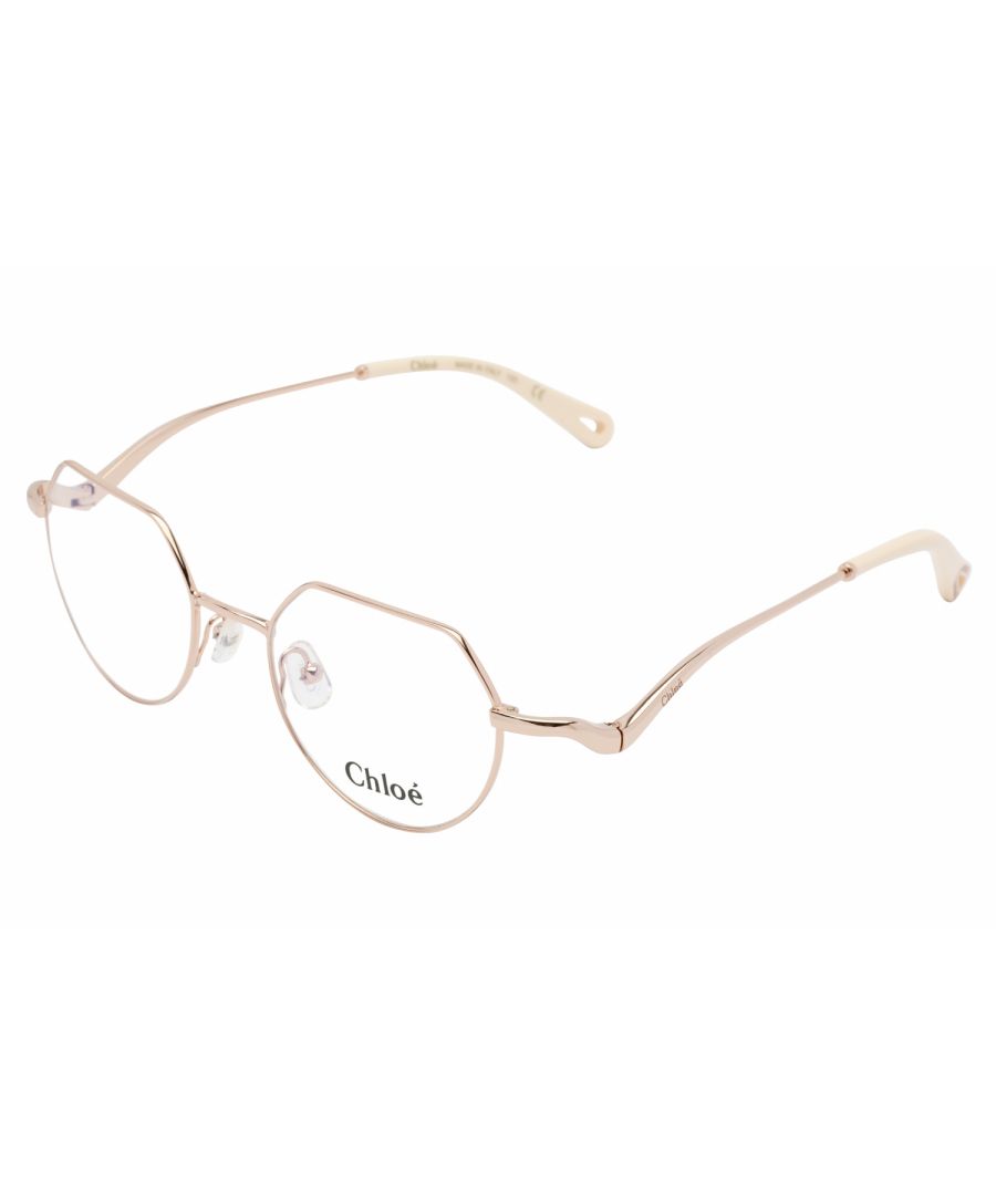 Style: Chloe CE2156 Eyeglasses Rose Gold / Clear Lens Brand: Chloe Frame Style: Round Frame Material: metal Color : Rose Gold / Clear Lens Women Eyeglasses