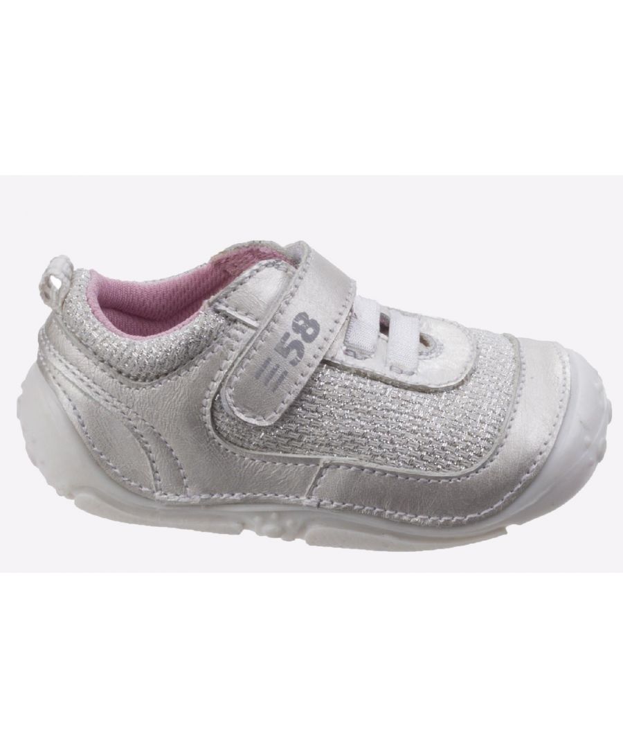 Hush Puppies LIVVY Girls Casual Shoes Silver | UK 3 (Infant)