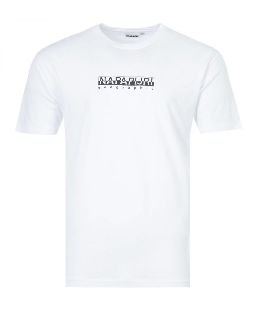 Image for Napapijri Box Organic Cotton Crew Neck T-Shirt - Bright White