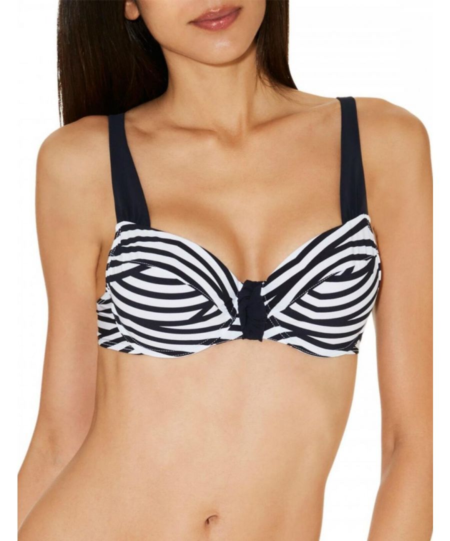 Aubade Womens ER15 Ocean Bow Half Cup Bikini Top - Multicolour - Size 32C