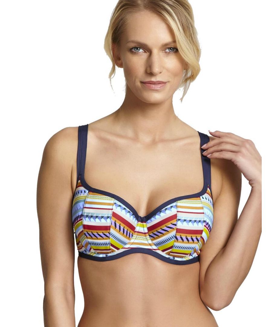 Panache Lingerie Womens SW1175 Aspen Padded Balconette Bikini Top - Multicolour - Size 28G