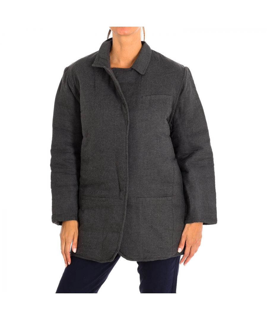 Karl Marc John Womenss long-sleeved padded jacket 8527 - Grey - Size Small