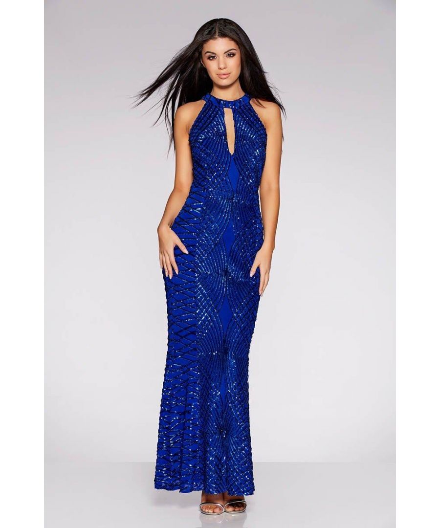 quiz royal blue sequin dress