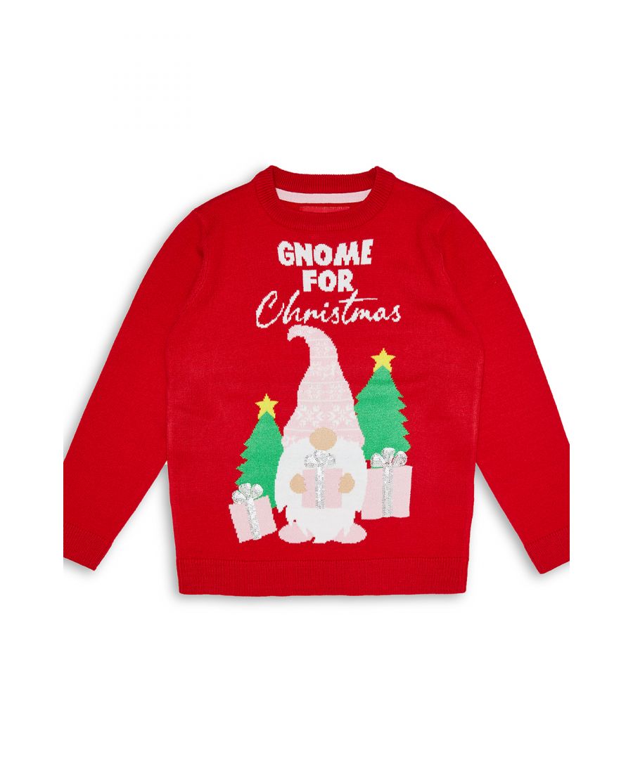 Match with all the family this season with this crew neck festive jumper from Threadbare. It features a novelty design and has a classic crew neck and ribbed cuffs and hem. Matching mens, ladies, and boys styles are also available.