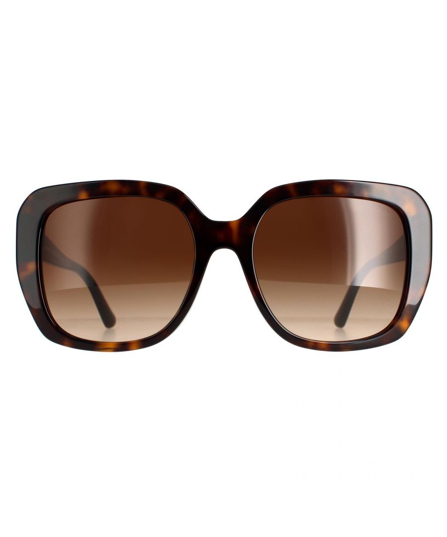 Michael Kors Square Womens Dark Tortoise Brown Gradient Manhasset MK2140  Michael Kors are an oversized square design crafted from lightweight acetate. Temples feature the Michael Kors logo for brand recognition.