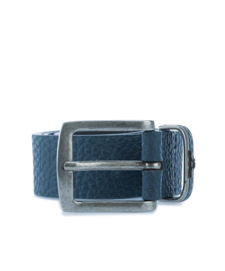 Mens Armani Belt in blue.- Buckle fastening.- Logo branding on buckle.- 100% Leather. - Ref: Y4S197D0G81576