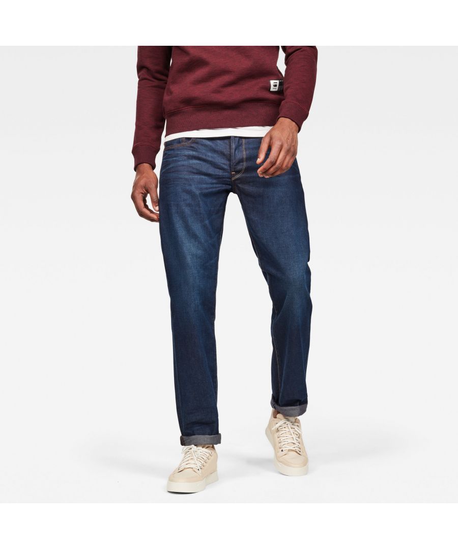 Image for G-Star 3301 Straight Dark Aged Blue Jeans