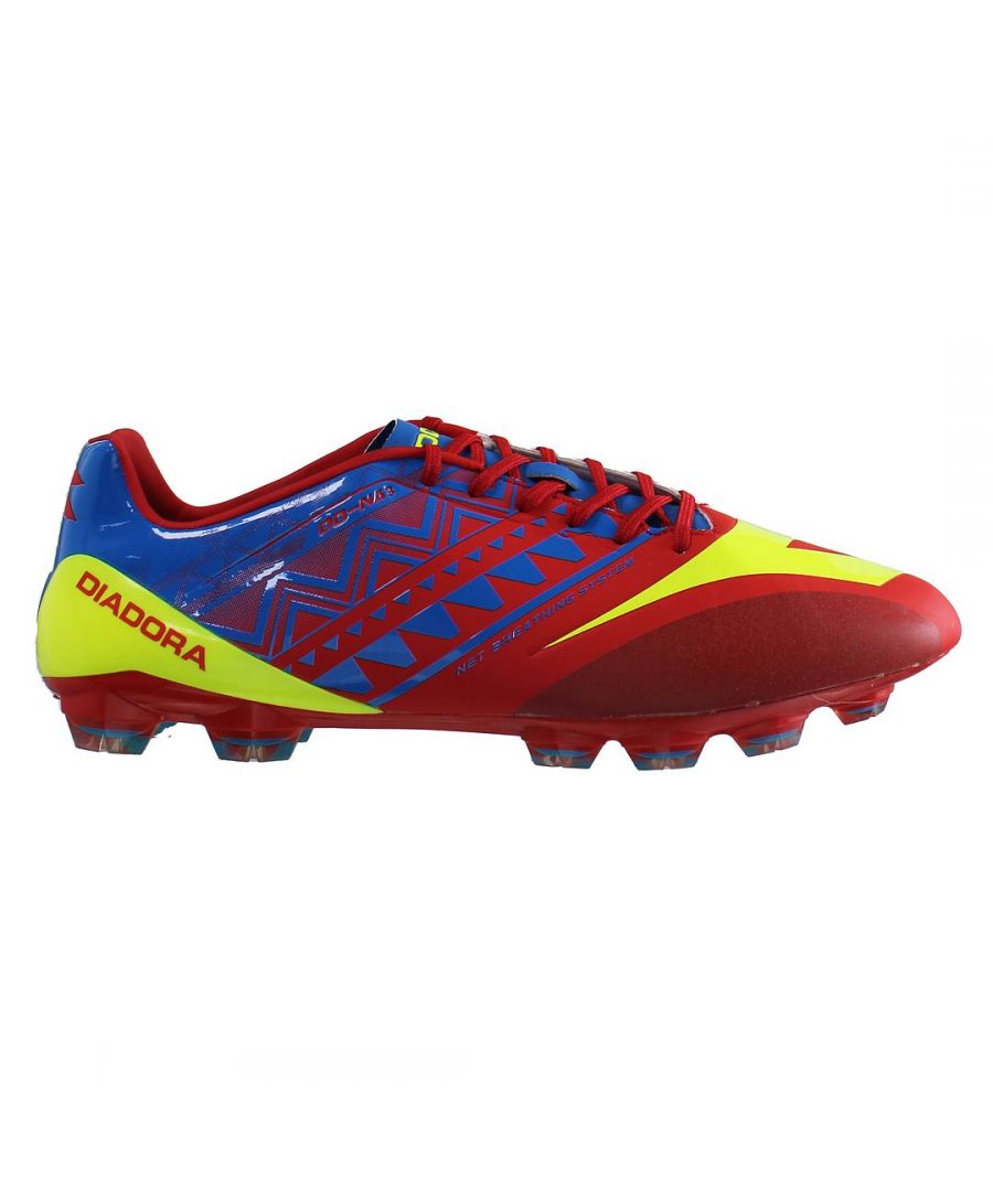 Diadora DD-NA3 GLX 14 Mens Red Football Boots - Multicolour - Size UK 11.5