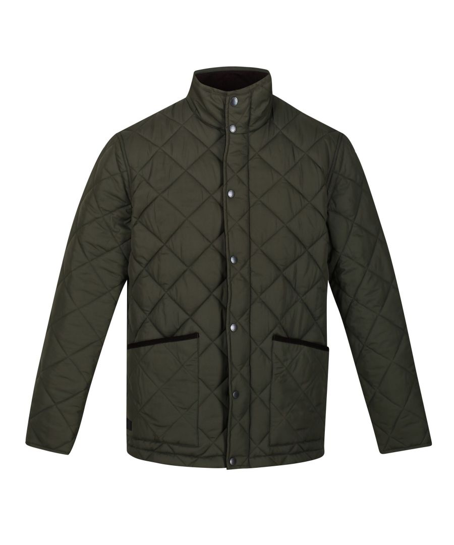 Image for Regatta Mens Londyn Quilted Insulated Jacket (Khaki)