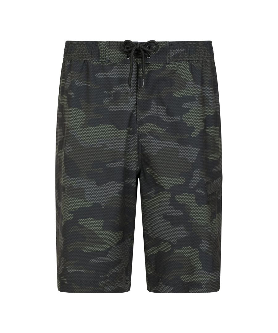 Mountain Warehouse Mens Camouflage Swim Shorts (Green) - Size X-Small