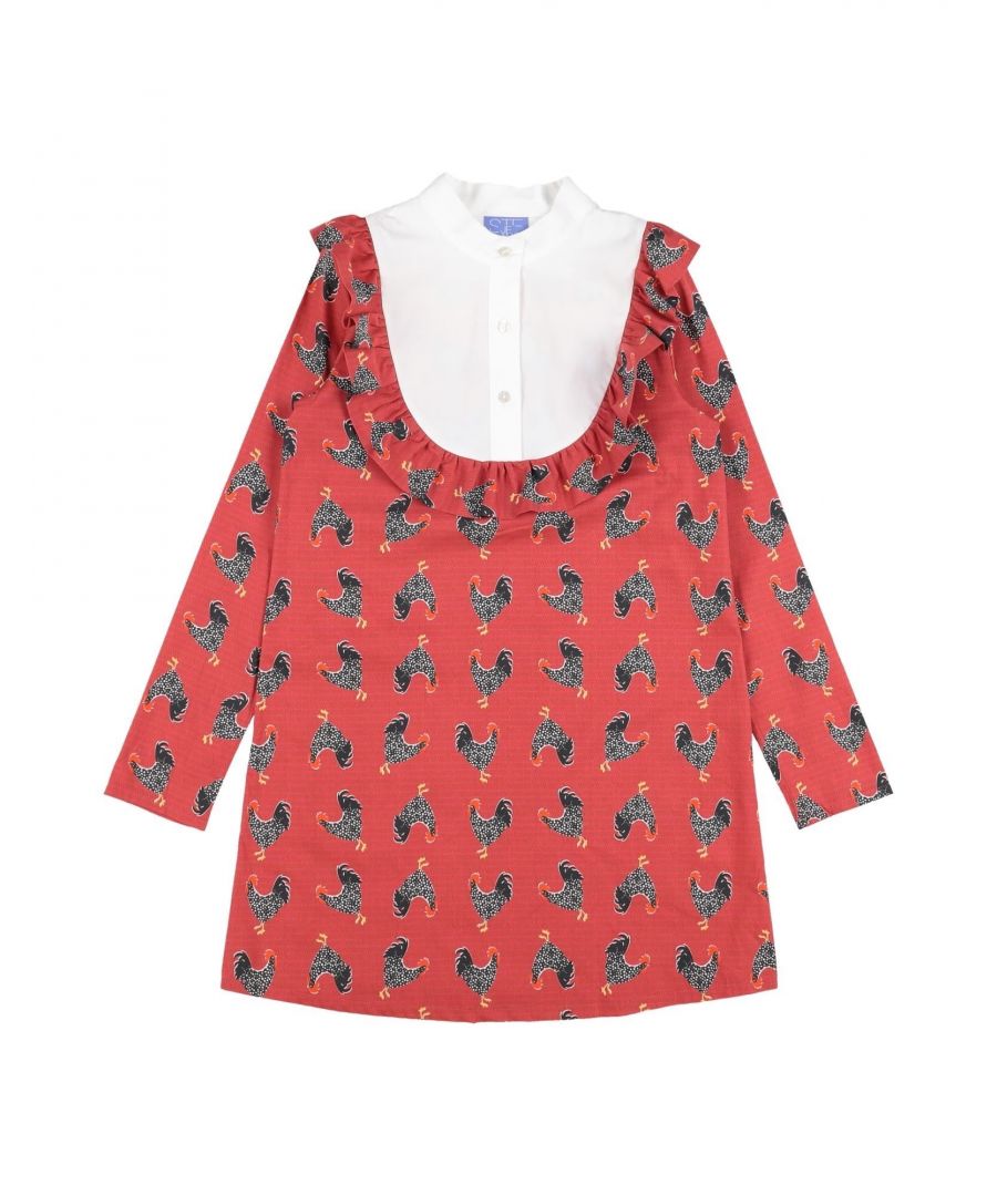 Image for Stella Jean Girl Kids’ Cotton Dress in Red