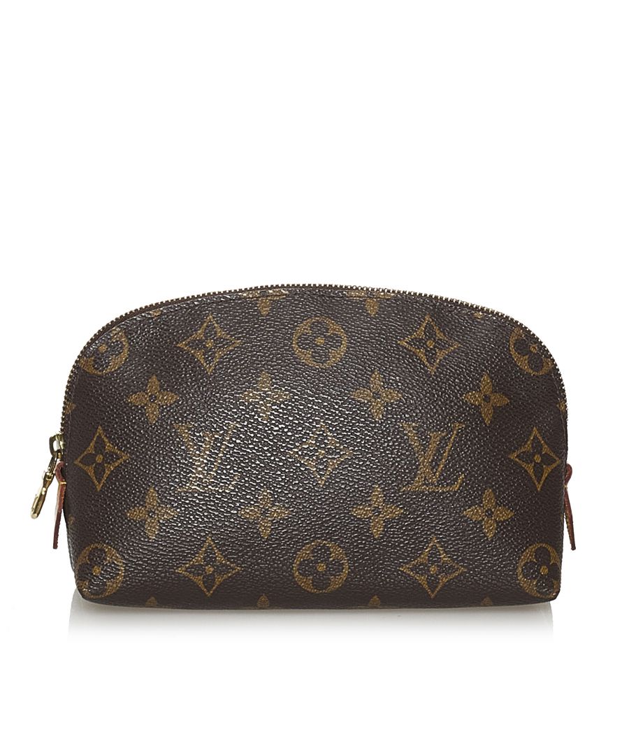 Image for Vintage Louis Vuitton Monogram Cosmetic Pouch Brown