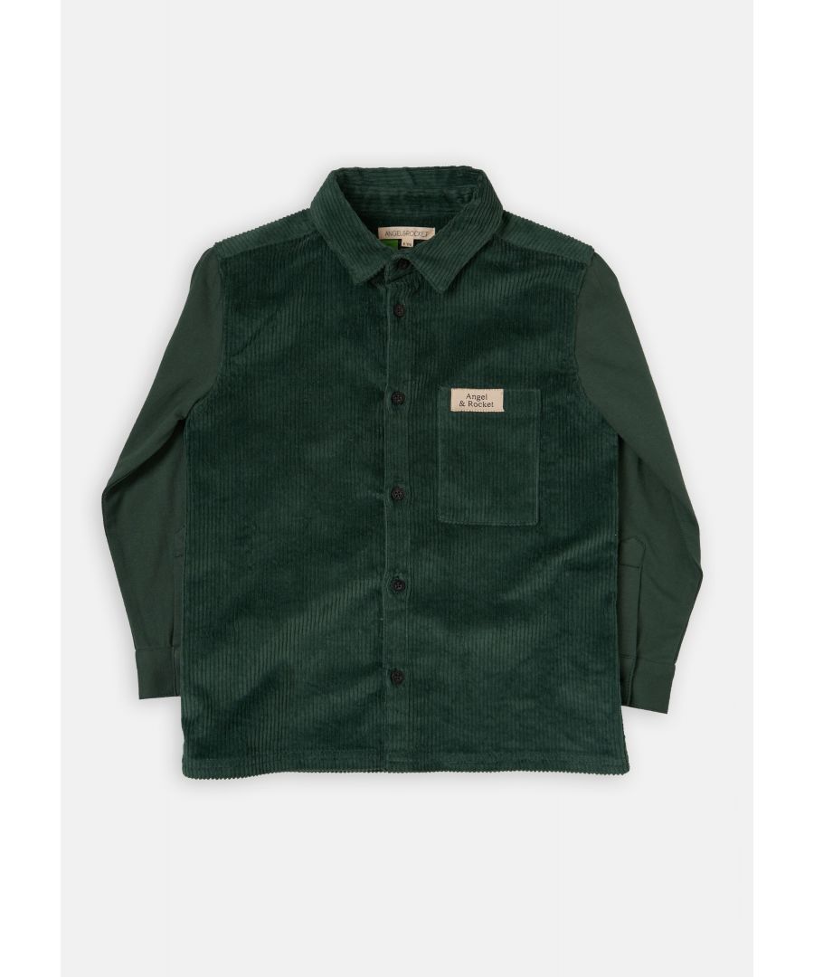 Texture of the day. Jumbo cord overshirt with supersoft jersey sleeves in rich moss  . The perfect layering piece. .  . About me: 97% Cotton 3% Elastane. Look after me: think planet. machine wash at 30c.