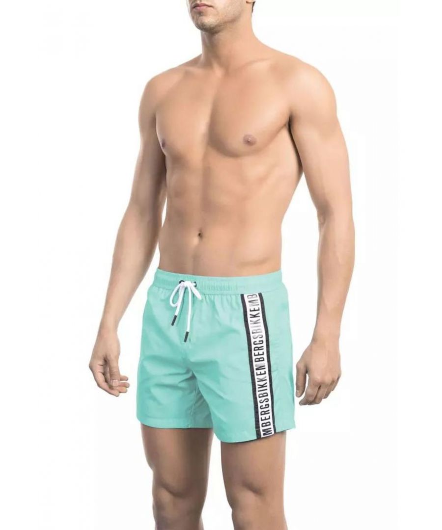 Bikkembergs Mens Light Blue Polyamide Swimwear - Size X-Large