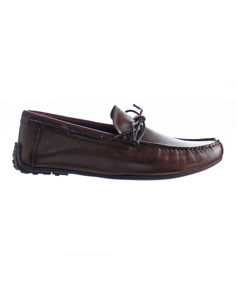 clarks reazor mens brown boat shoes leather (archived) - size uk 7.5