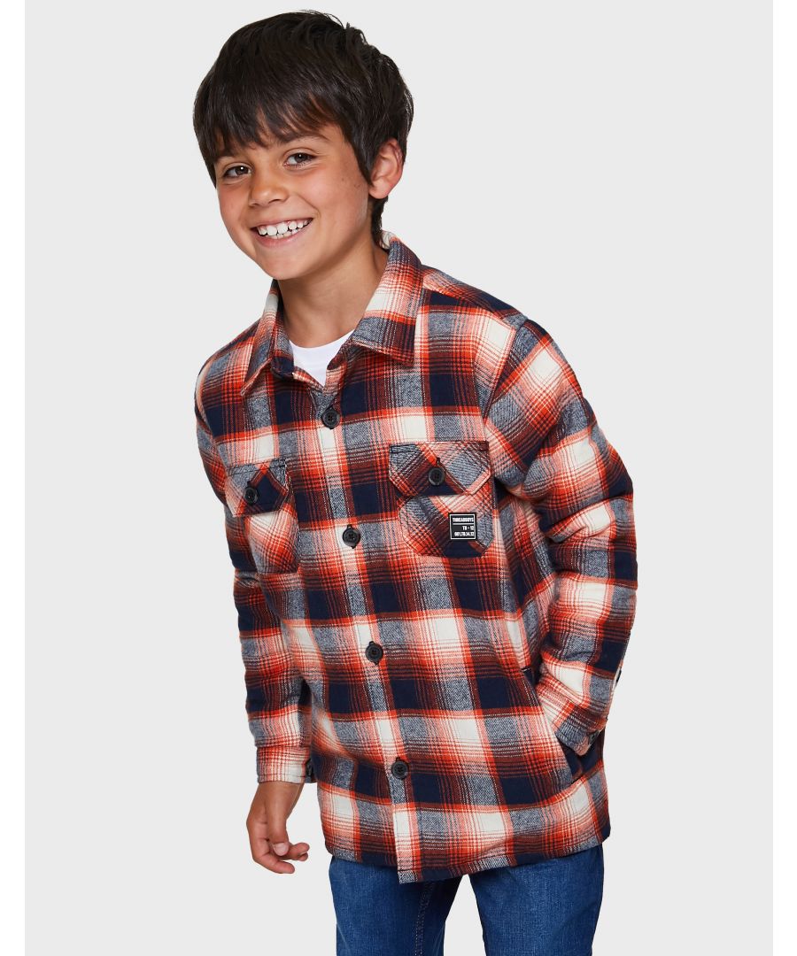 Image for 'Texas' Checked Long Sleeve Borg Lined Shirt