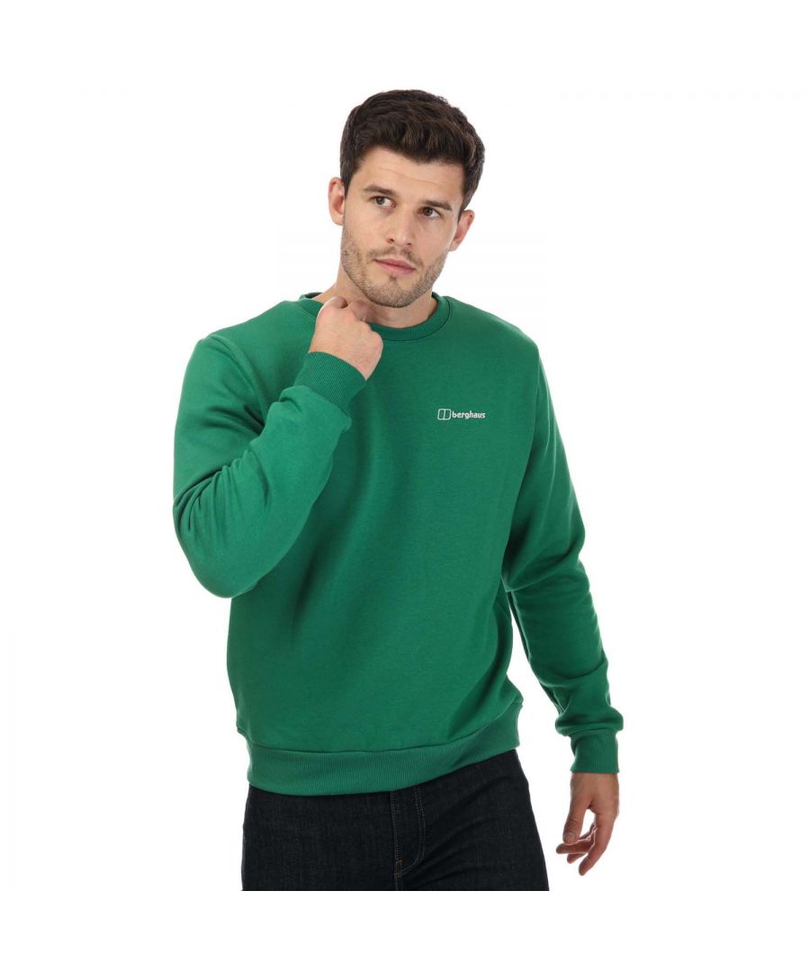 Berghaus sweatshirt met logo en ronde hals voor heren, groen