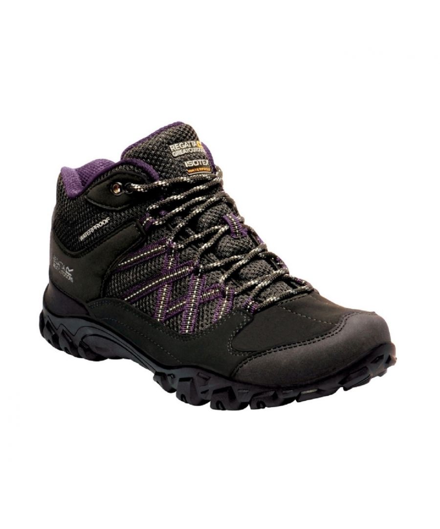 Materiaal: PU nubuck: 100%. Hydropel waterbestendige technologie. Isotex waterdicht schoeisel. Naad gesloten met interne membraan bootee liner. PU nubuck en ademende mesh bovenzijde. Diepgewatteerde neopreen kraag en mesh tong. Rubberen teen- en hielbumpers. EVA-comfort-voetbed. Stabiliserende schachttechnologie voor bescherming van de voeten en om vermoeidheid van de voeten te verminderen. Lichtgewicht rubberen buitenzool met laag profiel. Goede grip en slijtvastheid.
