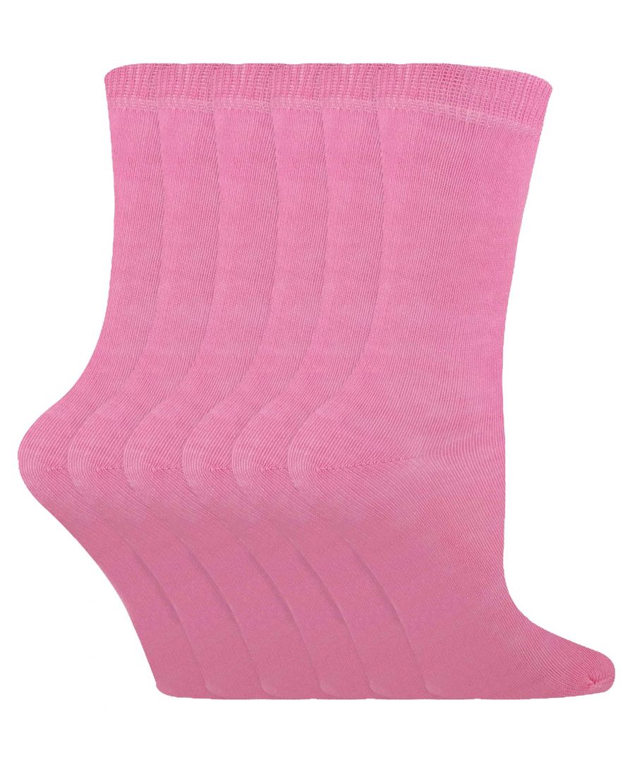 Sock Snob Kids Plain Coloured Cotton Socks  Reliable everyday socks are an essential for every child, whether they are using them for school or for casual wear. These cotton socks are soft and comfortable as well as bringing a decent selection of bright colours to your child’s sock drawer. Not only that, you’ll find these socks are made to be great value.  These socks have a 55% cotton content to increase softness and comfort. Cotton as a fibre is very breathable, so in terms of suiting all year round these socks are perfect. They will cool your feet down in the summer and will hold the heat in during the winter. In this 6 pair value pack you’ll find that these socks will last and will be reliable throughout any activity including school and other activities.  There are 8 colours to choose between, there are more conservative colours such as black, navy and grey for school uniforms and bright adventurous colours such as red, pink, green and purple. There are 2 sizes as well so you can find the best possible fit. These sizes are 12-3 UK 1-4 US 31-36 EUR and 9-12 UK 10-1 US 27-31 EUR. They are made out of 55% Cotton 25% Polyester 18% Polyamide and 2% Elastane and are machine washable.  Extra Product Details  Kids Socks 8 Colours 2 Sizes Soft and Comfortable 55% Cotton 25% Polyester 18% Polyamide and 2% Elastane Value Pack Great for School and Casual Wear Machine Washable