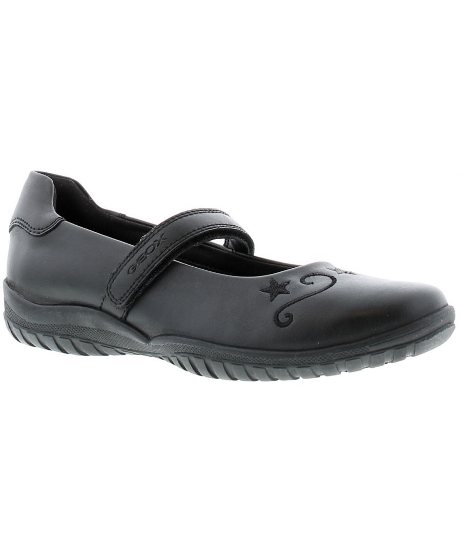 Image for Geox Shadow Older Girls School Shoes black 13-5
