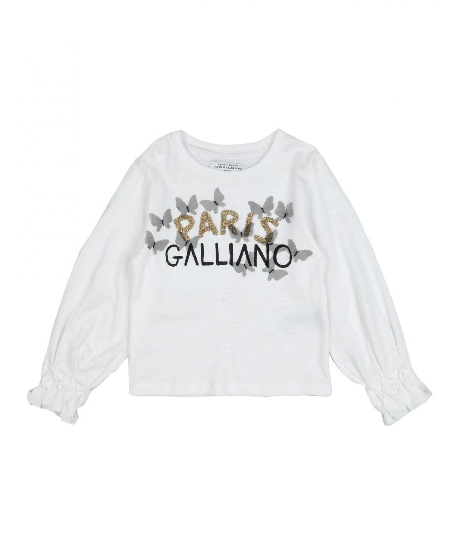 Image for John Galliano Girl Cotton T-Shirt in White