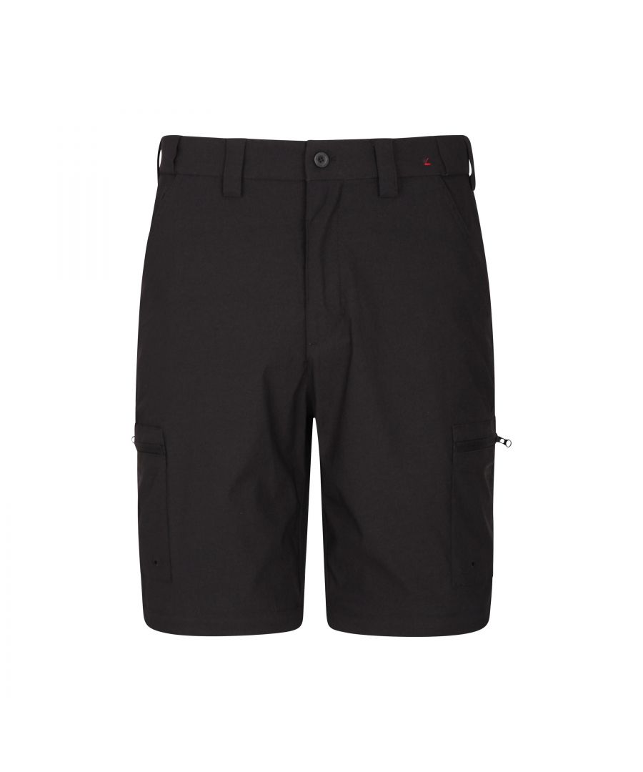 Mountain Warehouse Mens Trek Cargo Shorts (Black) - Size 30R