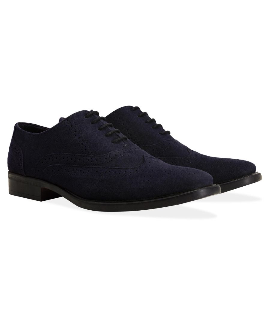 Image for Redfoot Porter Navy Suede Brogue