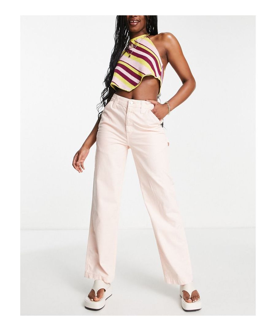 Trousers by ASOS DESIGN High rise Belt loops Functional pockets Wide leg  Sold By: Asos