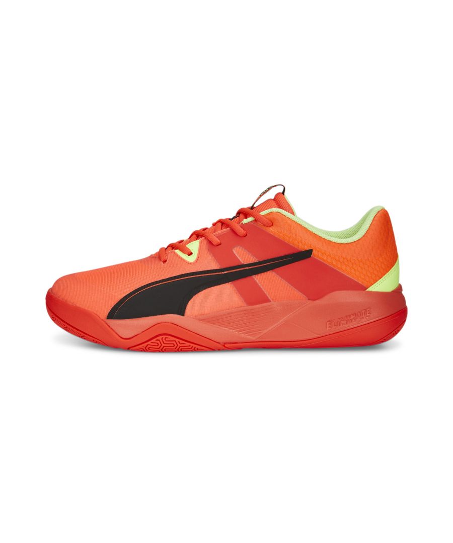  Unisex Eliminate Pro II Indoor Sports Shoes - Red - Size UK 6.5