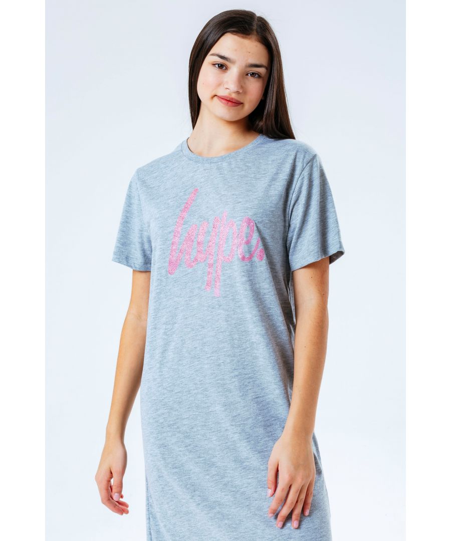 Image for Hype Glitter Script Kids T-Shirt Dress