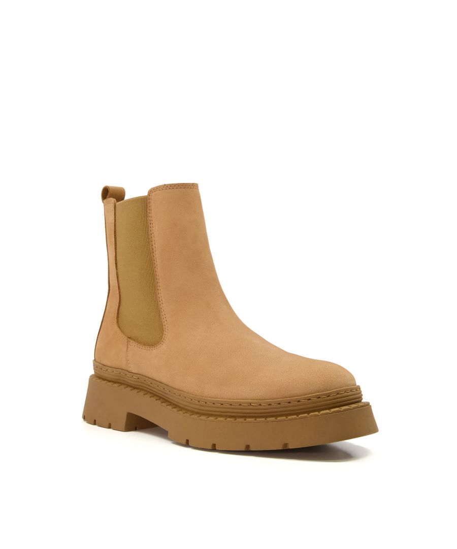 Update your 'forever' line-up with our Photograph Chelsea boots. Crafted for a timeless silhouette with premium suede, this style has all the details that we know and love - a neat round toe, elasticated side inserts, and a rear pull-tab.