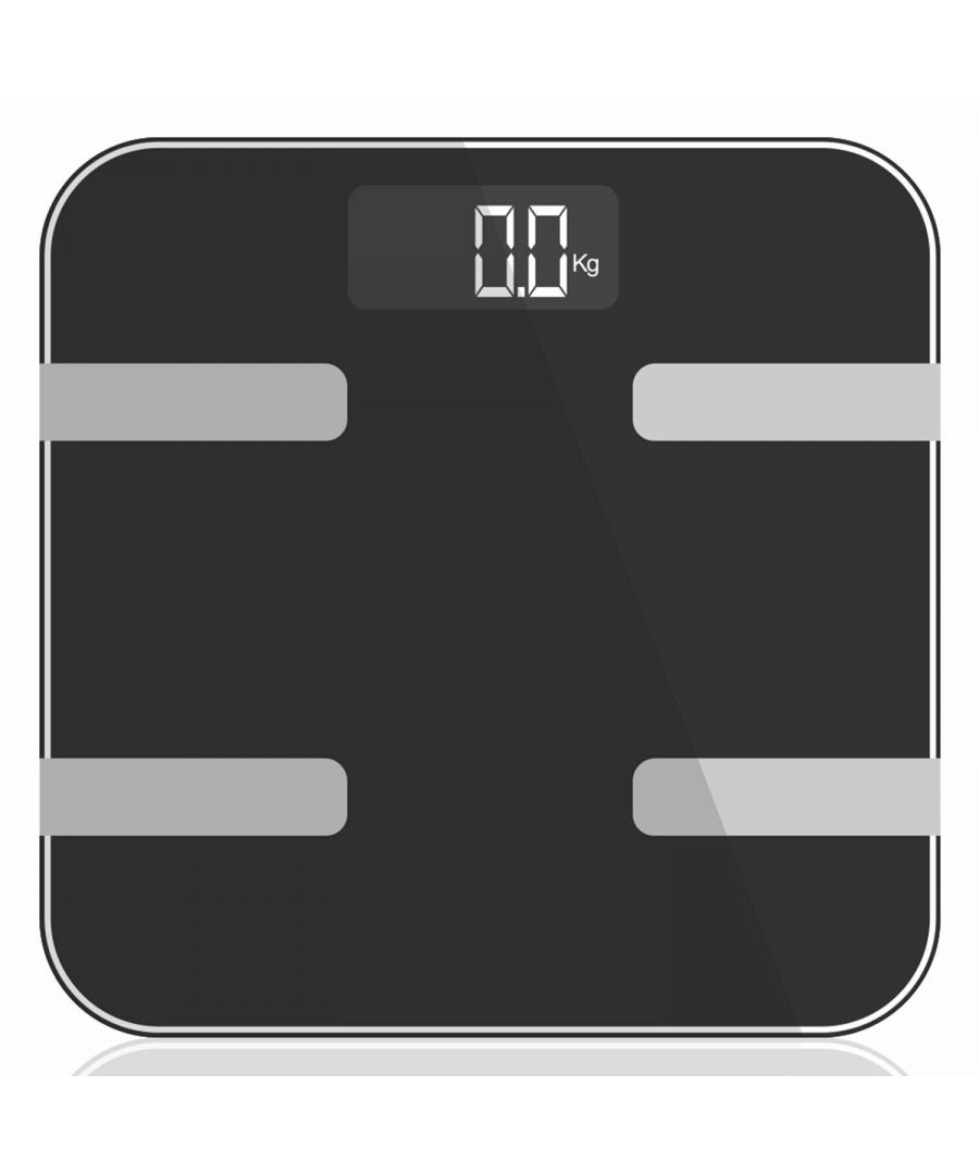 MEASURING FUNCTIONS : Tracking your progress is imperative to health goals, whether your goal is to lose weight or gain weight or just maintain a healthy lifestyle. The Smart Weigh body fat analyser helps users do just that. 9 in 1 Smart Body Analysis Weighing Scale gives readings of Body Weight, Body Fat, Body Water, Muscle Mass, Bone Mass, BMI (Body Mass Index), BMR (Body Metabolic Rate), Body Age and Visceral Fat.\n\nSTEP ON TECHNOLOGY : Made with advanced step-on technology, this 9 in 1 Smart Body Analysis Weighing Scale gives weight readings immediately with no tapping necessary. The weighing scale also includes automatic shut off to conserve energy and unit button to switch between weighing modes.\n\nMODERN DESIGN : Digital scale has a sleek, durable tempered glass base with designed platform. The scale has a capacity of 396lbs / 180kgs. The large negative LCD display shows readings with large visible numbers. Measurements can be read in three weighing modes: kilograms (kg), stones (st) and pounds (lb).\n\nAUTO RECOGNITION : With Auto Recognition Technology, the scale can simply be programmed to automatically recognise 8 people. The eight user recognition feature uses four contact sensors to instantly identify each individual user's profile, including height, age, and sex. Now staying healthy can be a team effort.\n\nCOMPATIBLE DEVICES : iOS devices - iPhone 4S and higher, iPad 3, iPad Mini or higher. Android devices - Android 4.3 or higher with Bluetooth 4.0 or a higher version.\n\n\nFeatures :\nSmart Weigh body fat analyser.\nAutomatic shut-off to conserve energy.\nUnit button to switch between weighing modes.\nA large negative LCD display shows readings with large visible numbers\nHigh precision strain gauge sensor\n6mm tempered safety glass platform\nAutomatic on/off\nLow battery/overload indication\n\nTechnical Specifications : \nLCD Display Size : 73x29 mm with blue backlight\nWeight Capacity : 180kg/396lb D= 0.1kg/0.2lb\nMeasure : Weight, Fat, Water, Muscle, Bone, BMI, Calorie, Visceral & Body age\nPower : 2x1.5V AAA batteries(not included)