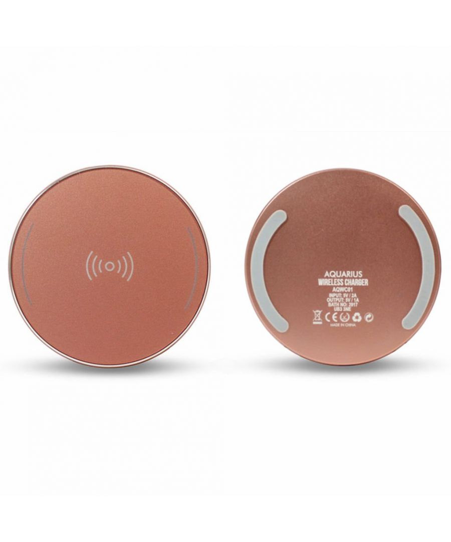 Aquarius Wireless Charger Round.  This phone charging pad can charge your phone wirelessly, no need any cable to connect it with the phone when charging, very convenient very easy to use.  Only one step to charge your phone in no time,  adopts smart identification system, just put down to charge. Safe and reliable, comes With non-slip silicone for stable placement of your device. It supports all major smartphones that support wireless charging.  This wireless charging pad can be used to charge mobile through smartphone cases. Always remove the metal part or metal case from the phone before charging. Specifications:  Output: DV 5V- 1A Charger.  Package Includes: 1 x AQ Wireless Charger Charging Pad, 1 x Micro USB Cable.