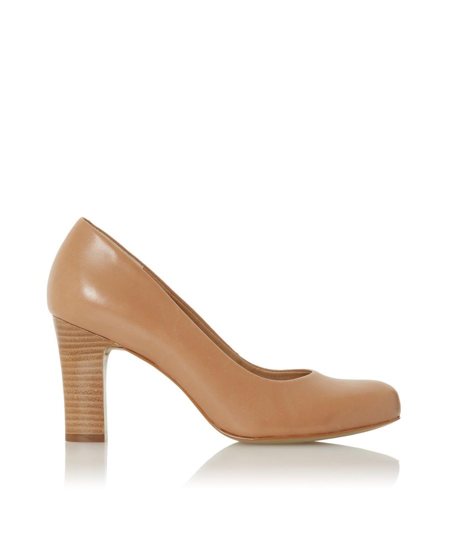 Image for Dune Ladies ASHEN Comfort Mid Block Heel Court Shoes