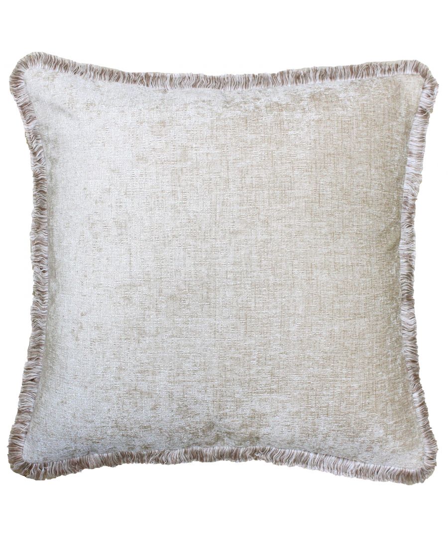 Opulent and enticing the rich colours of the Astbury Polyester Filled Cushion will draw you in. Created from metallic-look, chenille style fabric it catches the light at all angles and exudes a feeling of splendour and luxury. This gorgeous cushion has thick fringed edges and a hidden zip closure. Pair with other strong colours and velvet fabrics for a modern luxury interior. Made of 100% heavyweight polyester this Polyester Filled Cushion is hard-wearing making it great for households with kids or pets. Dry clean only for the best results and use a cool iron.