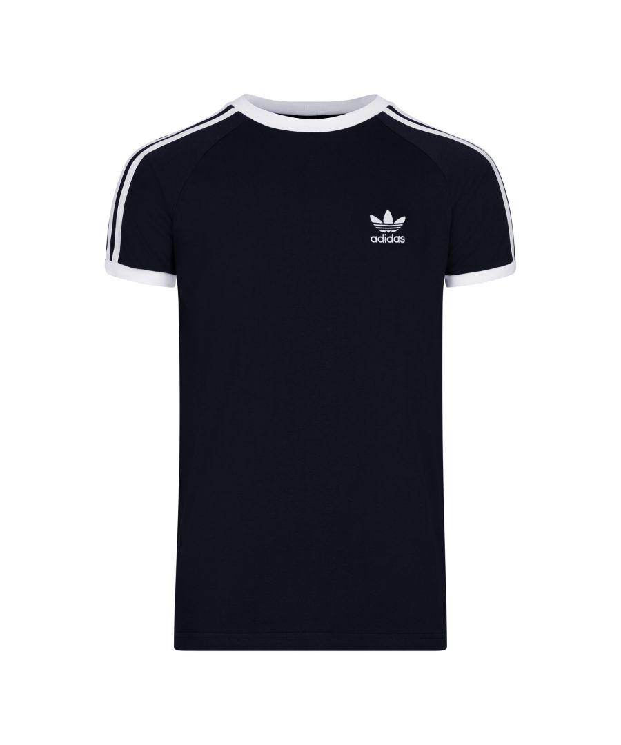 ADICOLOR CLASSICS 3-STRIPES T-SHIRT\nA SLIM-FITTING COTTON TEE WITH ICONIC 3-STRIPES.\nNo need to overcomplicate things. Keep your adidas look real, real chill when you wear this t-shirt. Contrast details give you understated style to take it from an ordinary tee to an above-average tee. So soft, you may want to wear it all the time.\nOur cotton products support sustainable cotton farming. This is part of our ambition to end plastic waste.\nSPECIFICATIONS\nSlim fit\nRibbed crewneck\n100% cotton single jersey\nSingle jersey