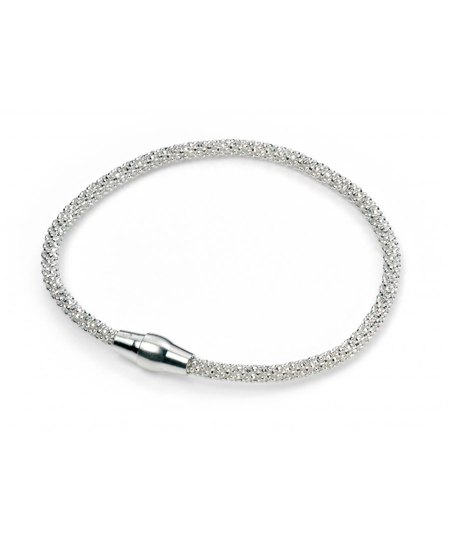Elements Silver Women's 925 Sterling Silver Diamond Bead Chain Bracelet of Length 19 cm<li>Genuine sterling silver<li>Bracelet length 19cm<li>Magnetic clasp<li>Anti tarnish plated<li>Comes complete with branded packaging