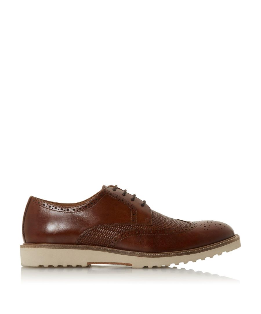 Image for Dune Mens BADGERS Woven Vamp Brogue