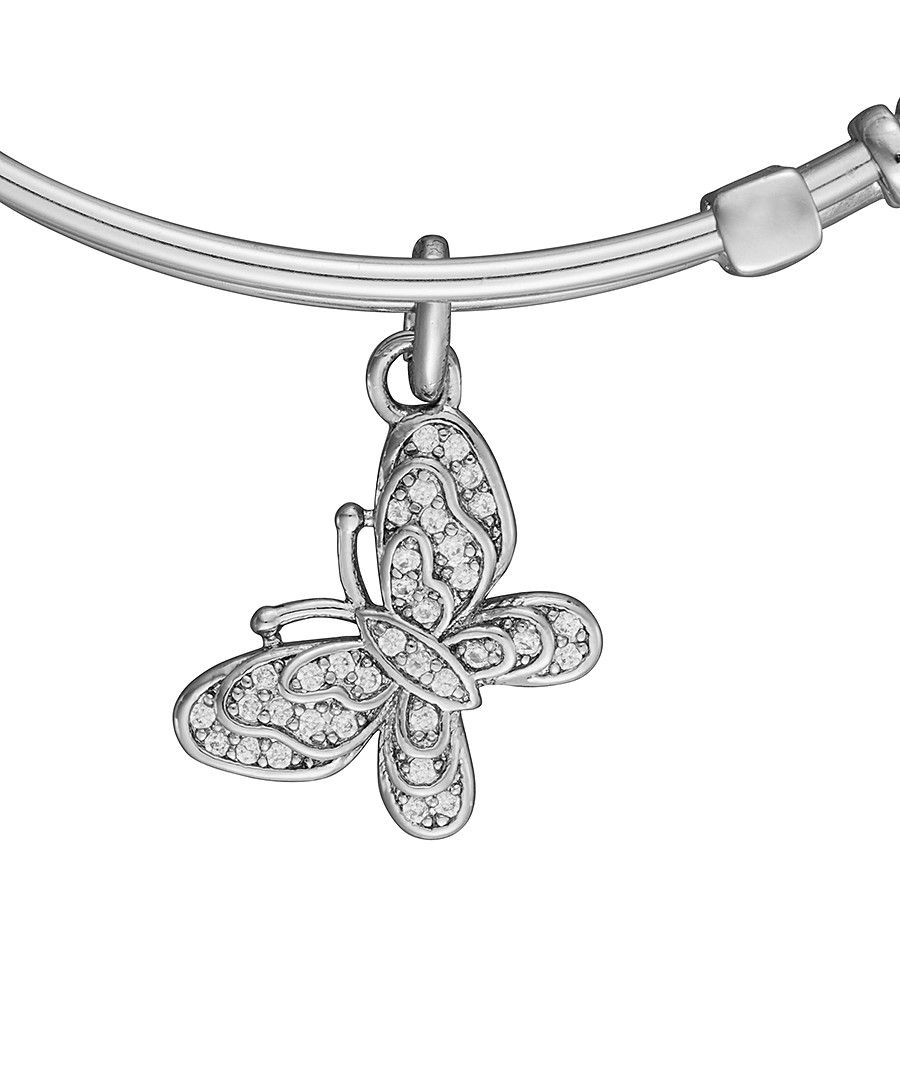 Anne Jolie  Butterfly Charm Expandable Bangle