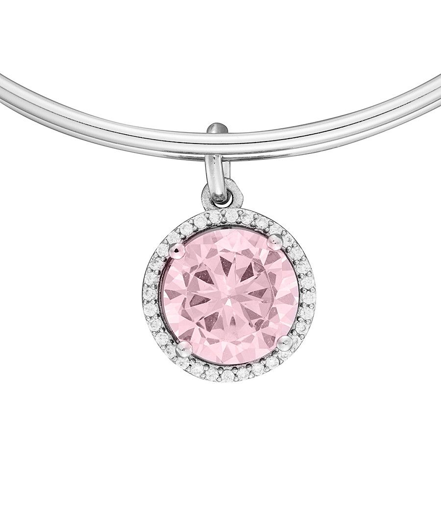 Image for Anne Jolie  Pink Crystal Charm Expandable Bangle