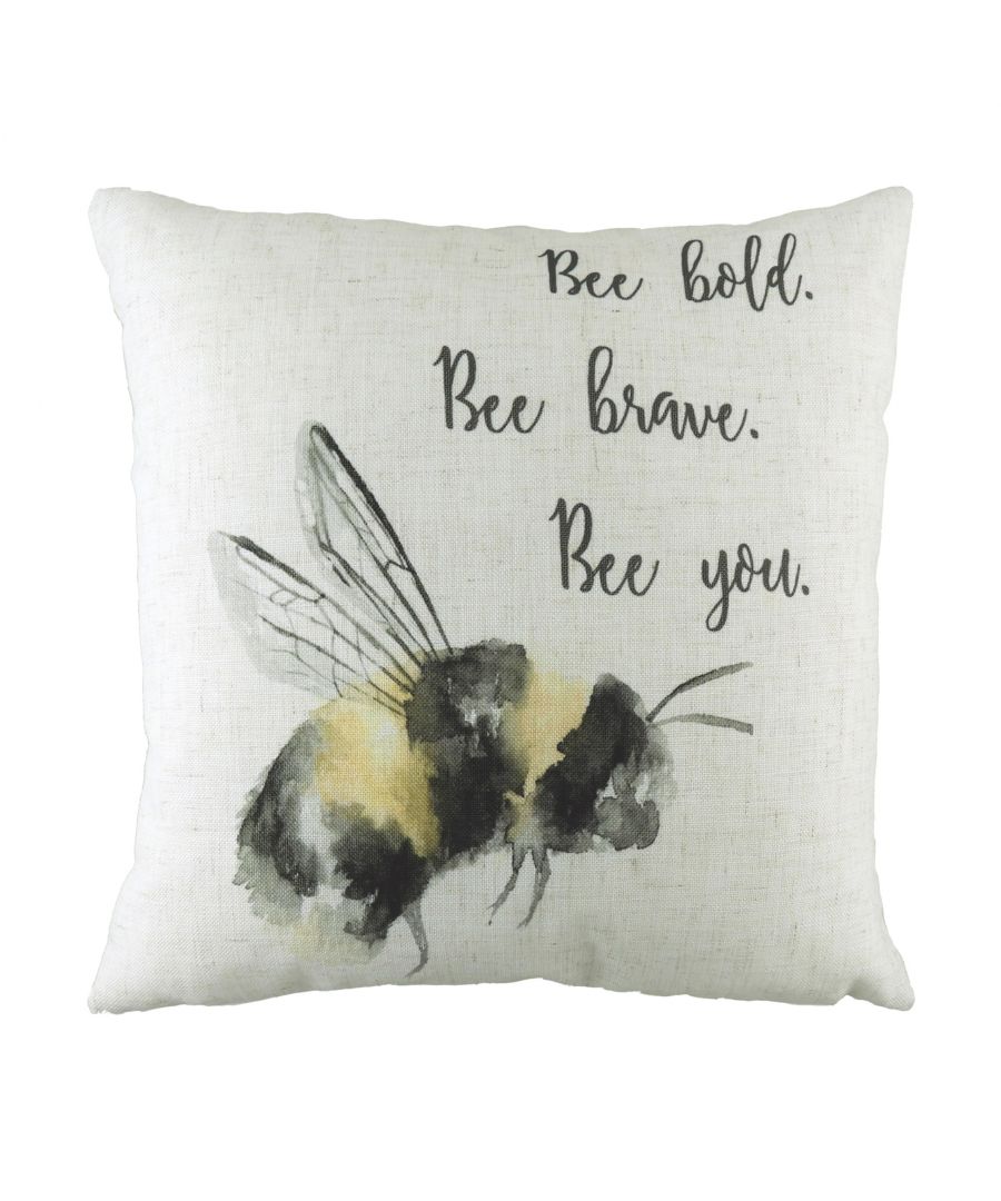 A cute choice that can add a real buzz to your interior, our Bee cushion features a playful watercolour painted inspired design of a bee design on its front, this cusion gives a real style statement and looks especially good when stacked with yellows and greens for a touch of nature in your colour palette.