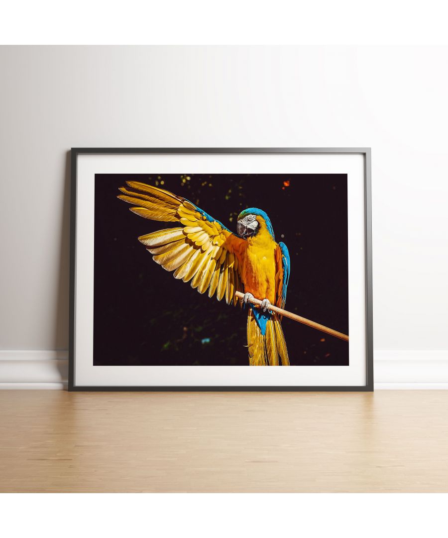 Image for Waving Parrot - Black frame