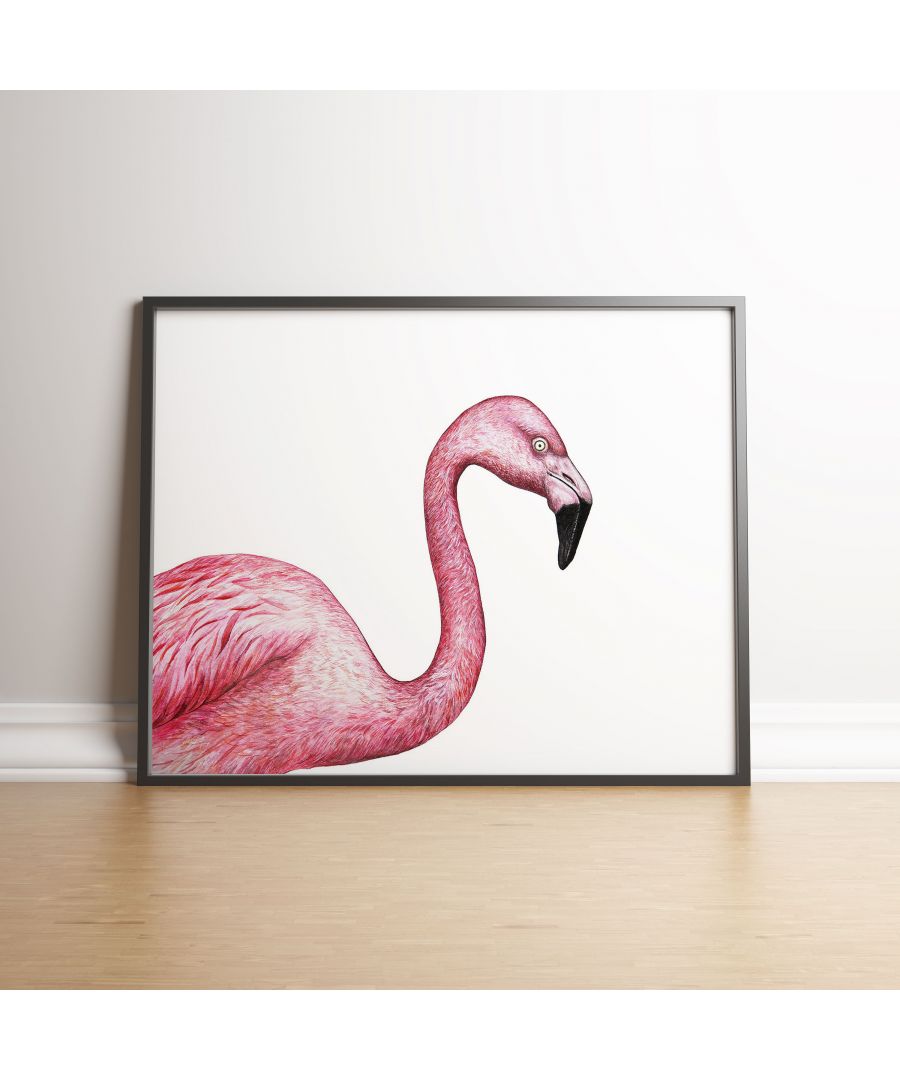 Image for Pink Flamingo - Black frame